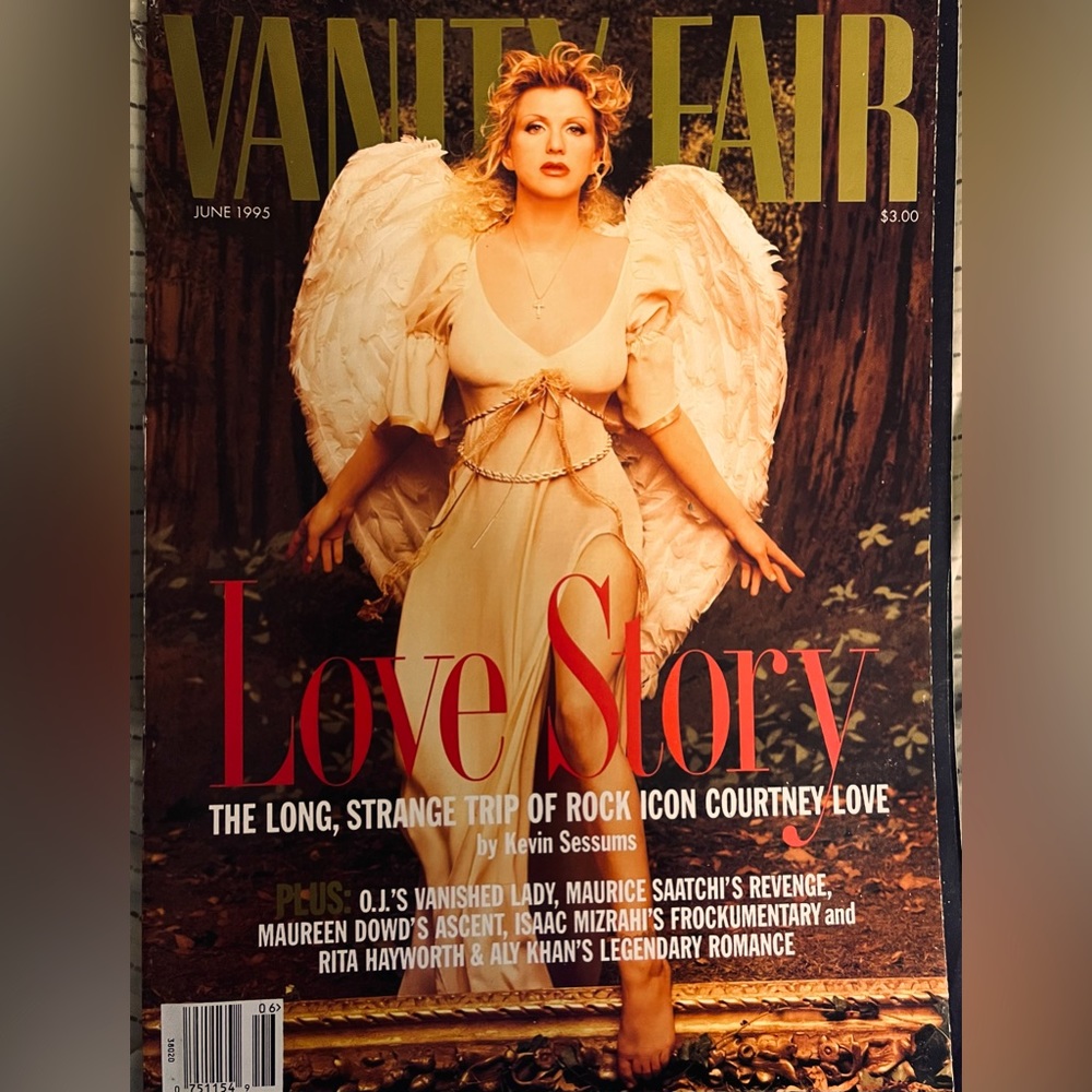 Iconic vintage,Vanity fair, cover, and interview June 1995 with Courtney Love